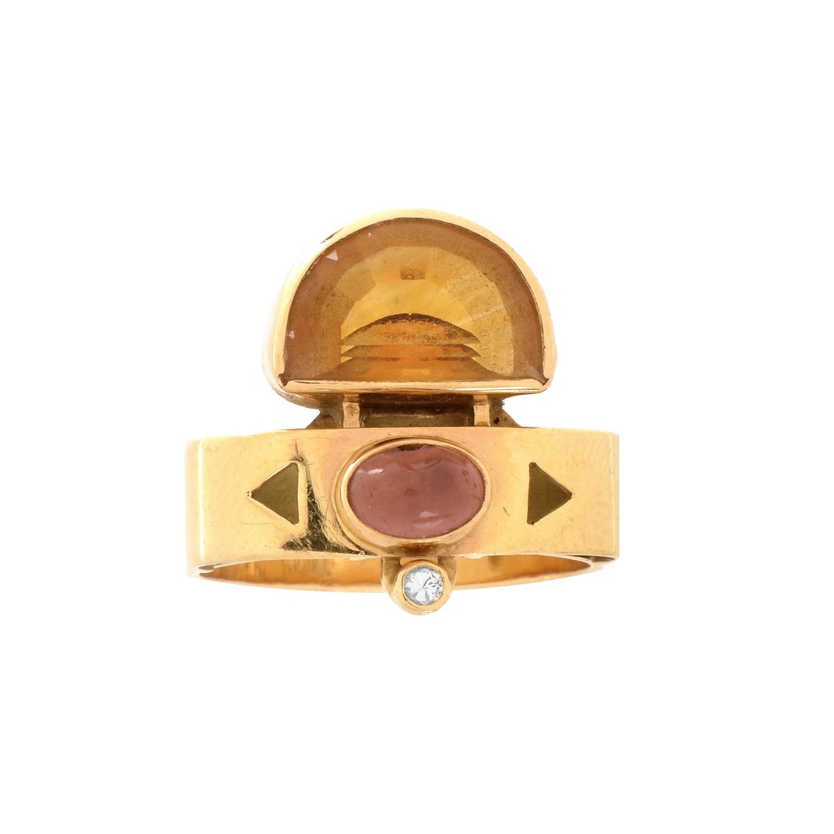 Vintage Multi Gemstone and 14K Ring