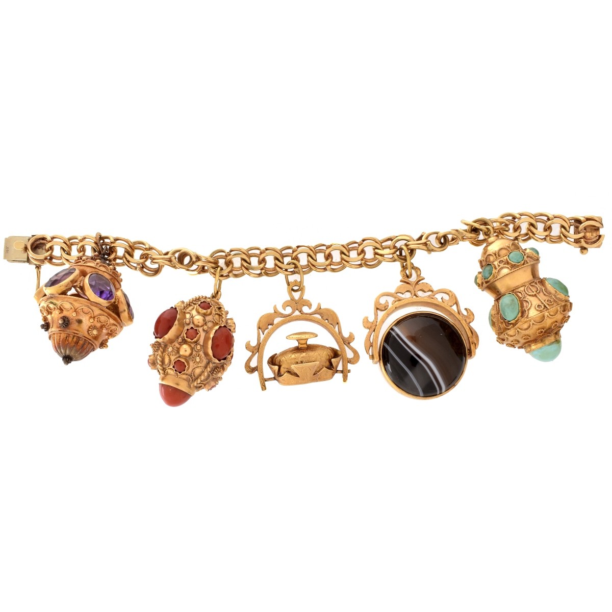 Vintage 14K Charm Bracelet