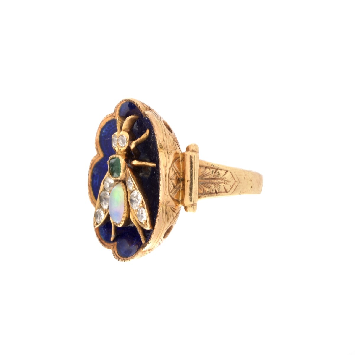 14K Diamond, Gemstone Ring