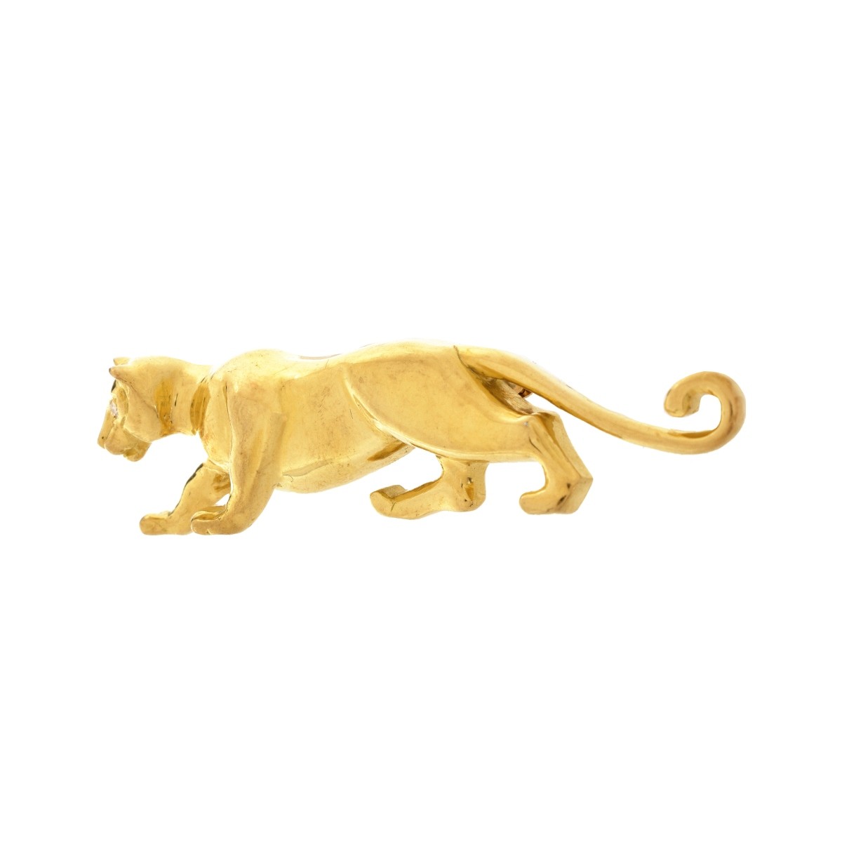 Vintage 18K Panther Brooch