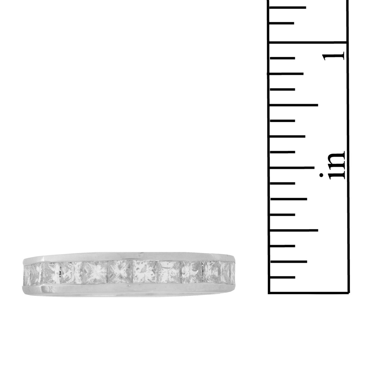 Diamond and 18K Wedding Band