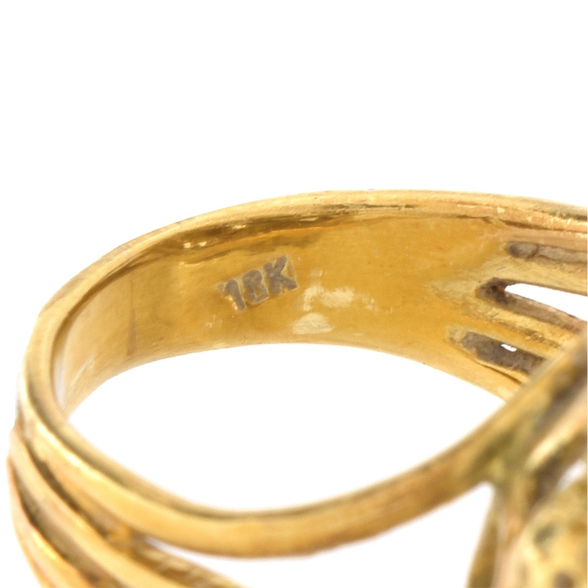 18K, Diamond and Enamel Ring