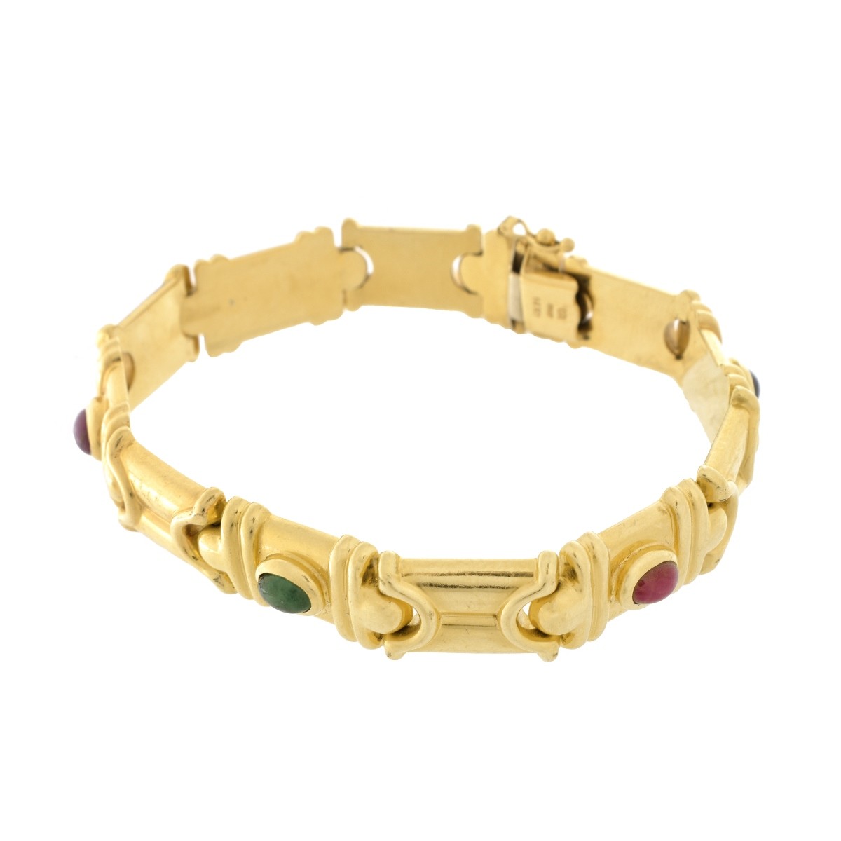 Italian 14K and Gemstone Bracelet