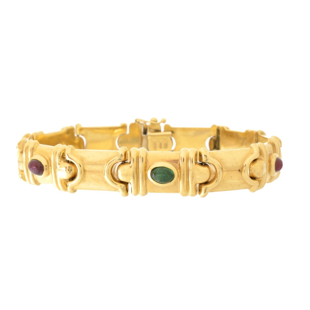 Italian 14K and Gemstone Bracelet