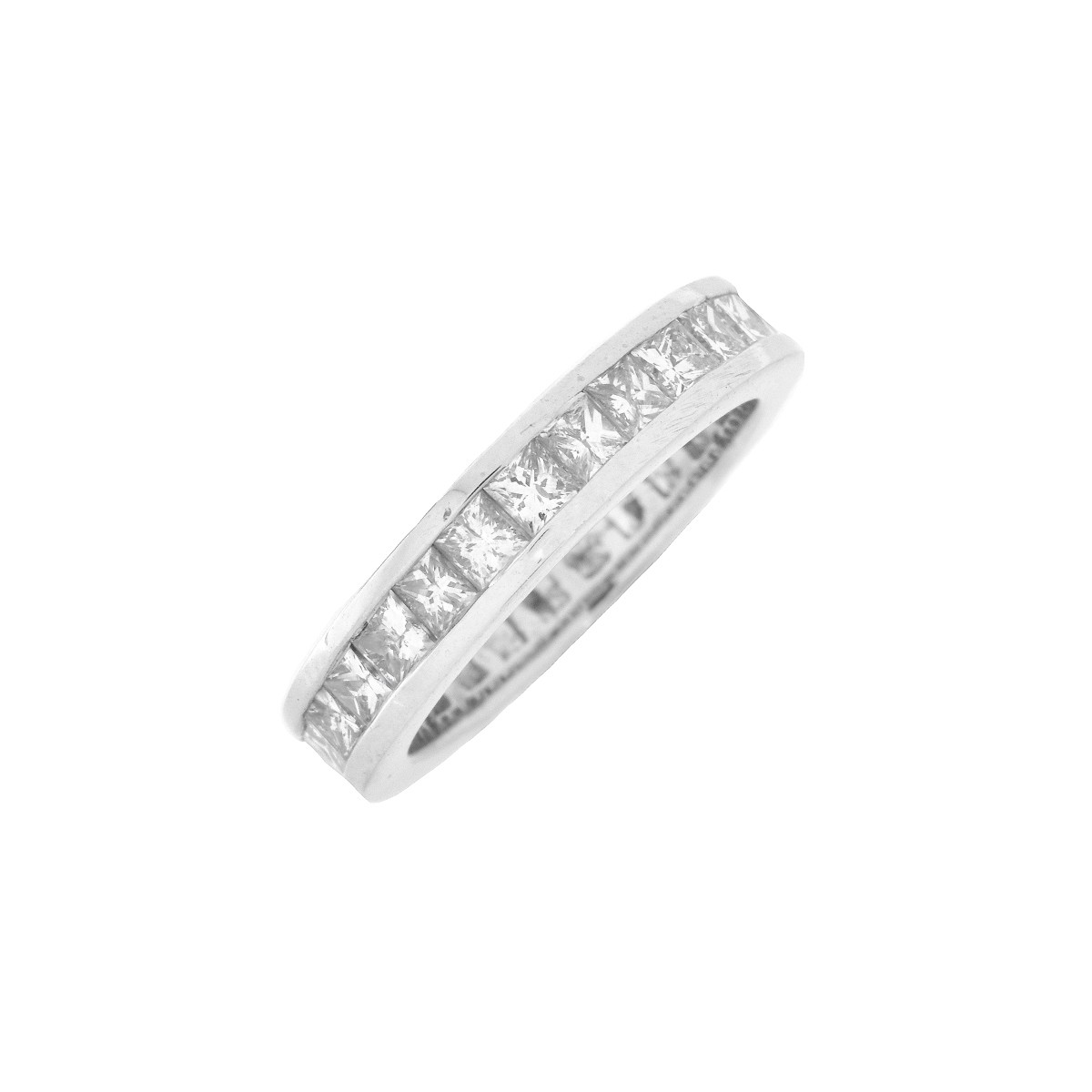 Diamond and 18K Wedding Band