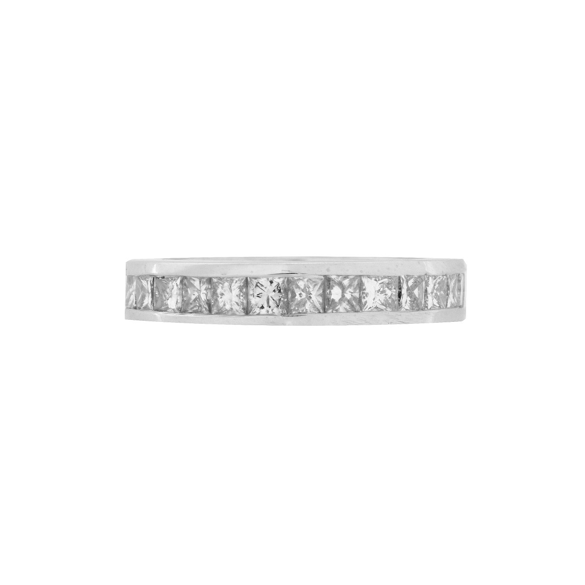 Diamond and 18K Wedding Band