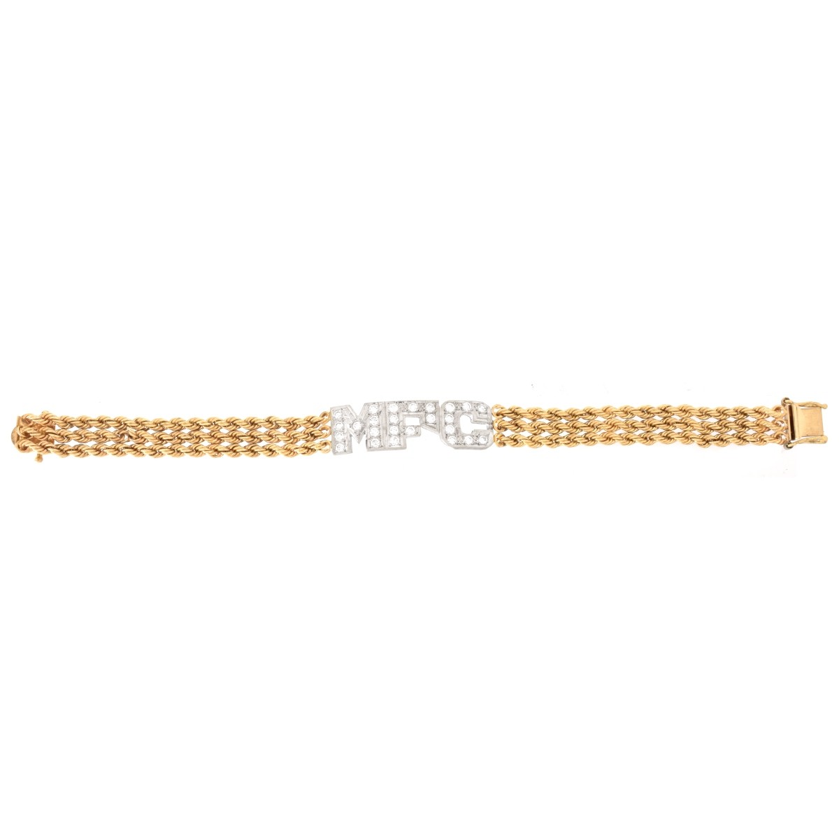 Diamond and 14K Bracelet