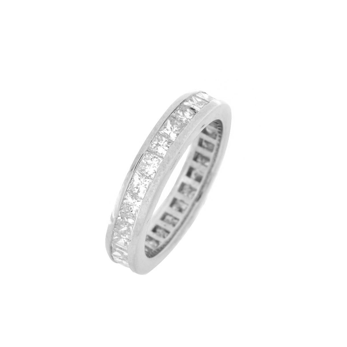 Diamond and 18K Wedding Band