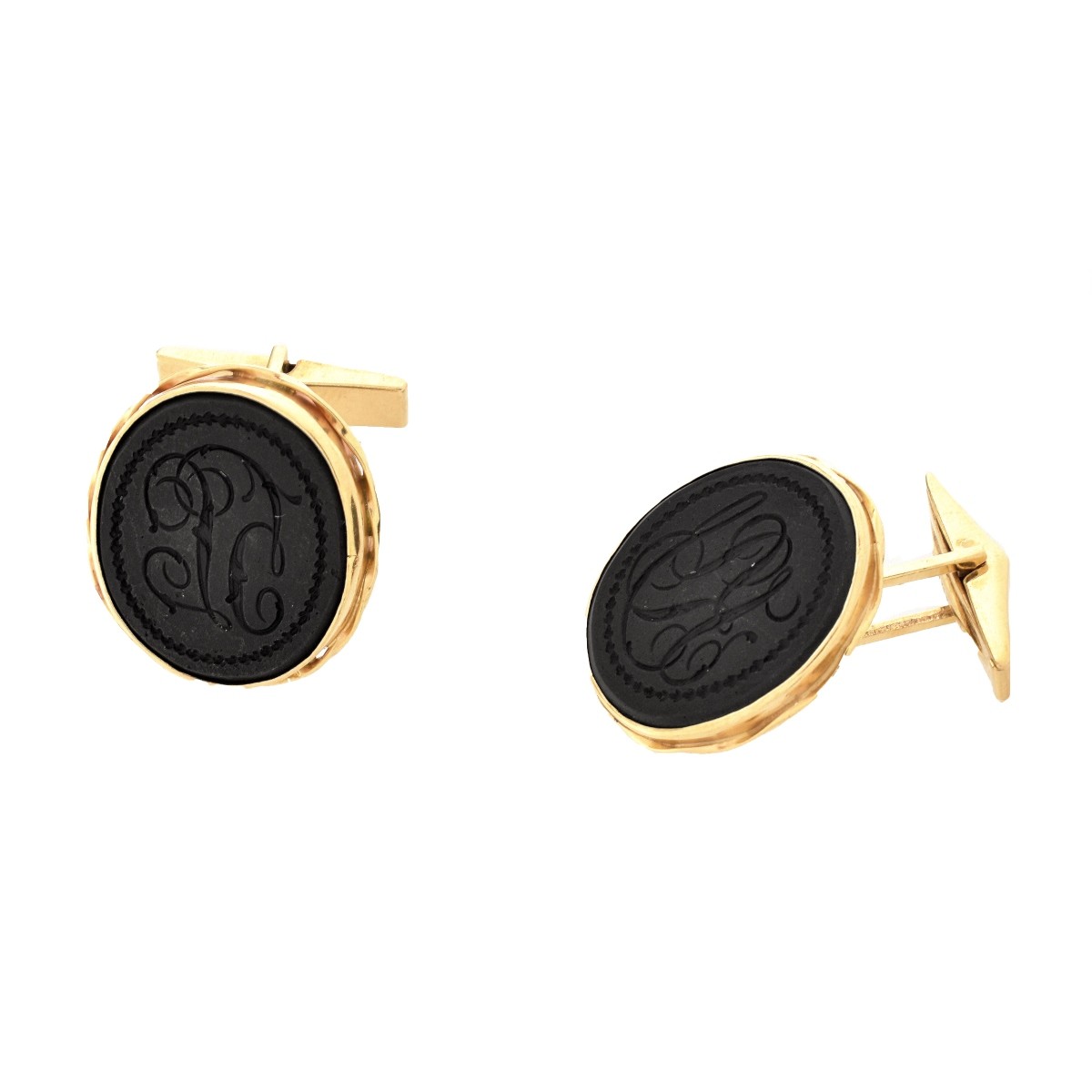 14K Intaglio Cufflinks