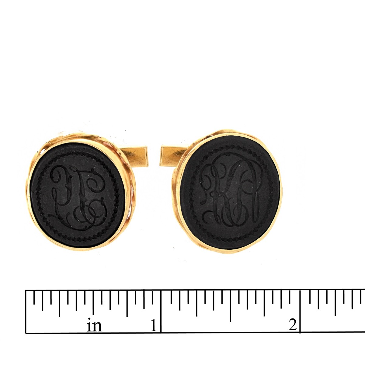 14K Intaglio Cufflinks