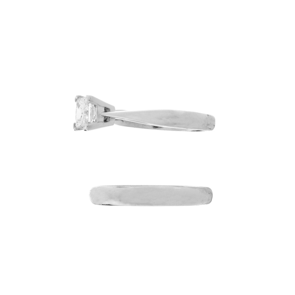 EGL Diamond and Platinum Wedding Set