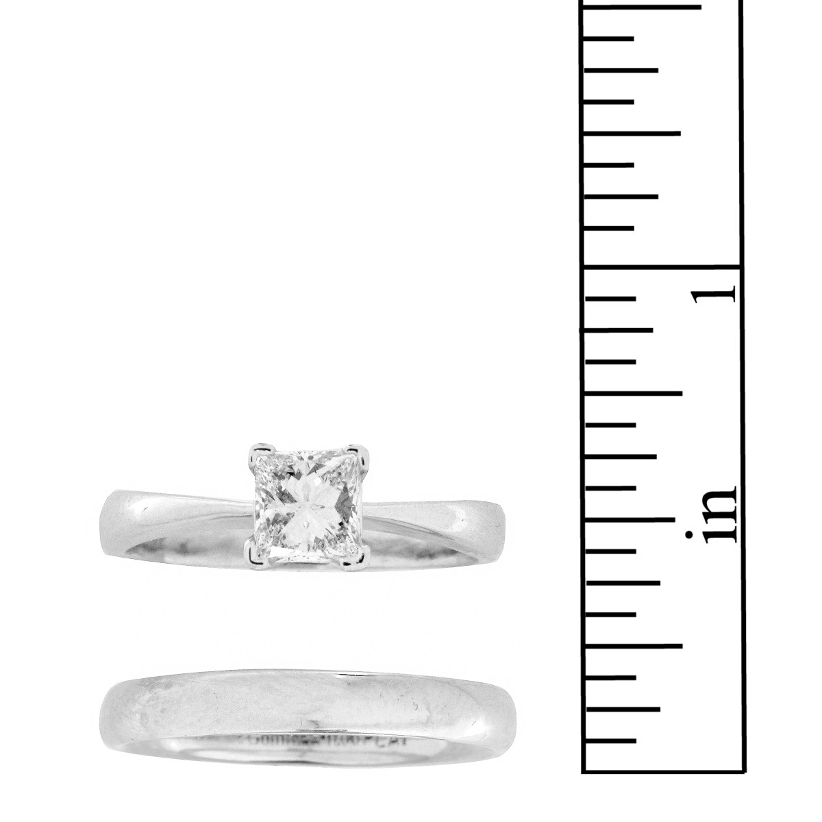 EGL Diamond and Platinum Wedding Set