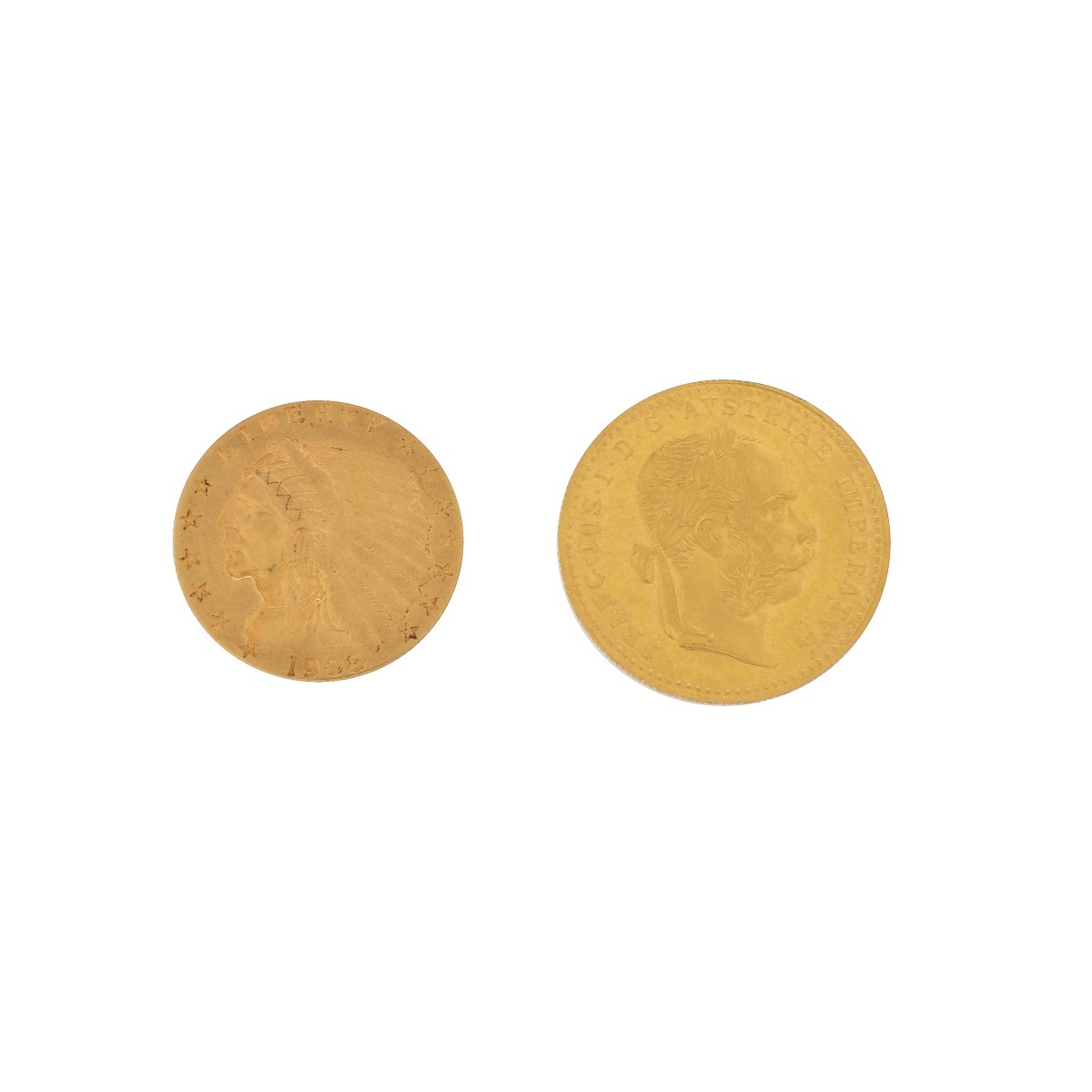 US and Austrian Gold Coins