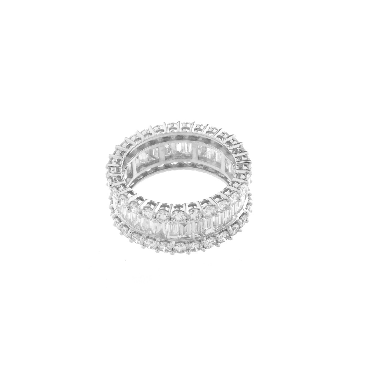 Diamond and 18K Eternity Band