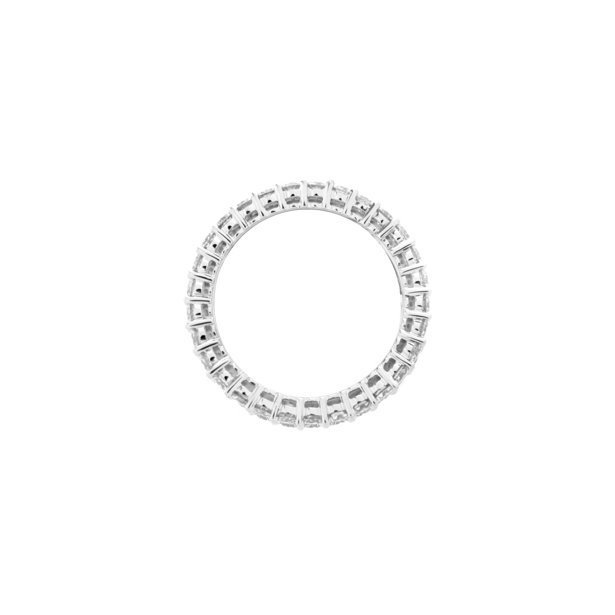 Diamond and 18K Eternity Band