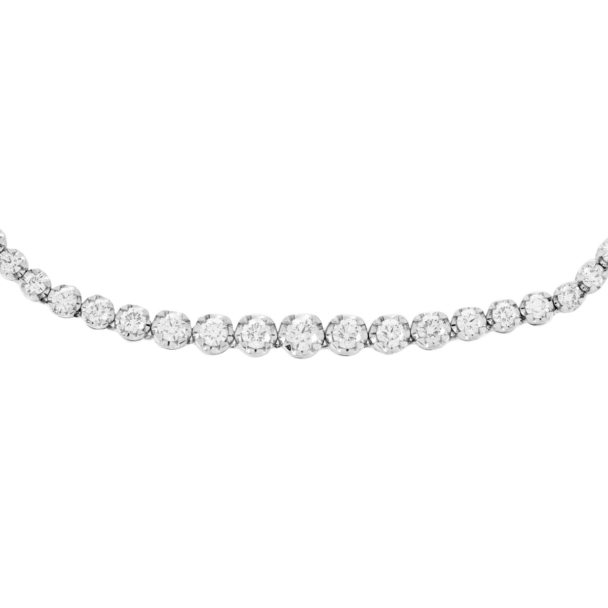 Diamond and 18K Riviera Necklace