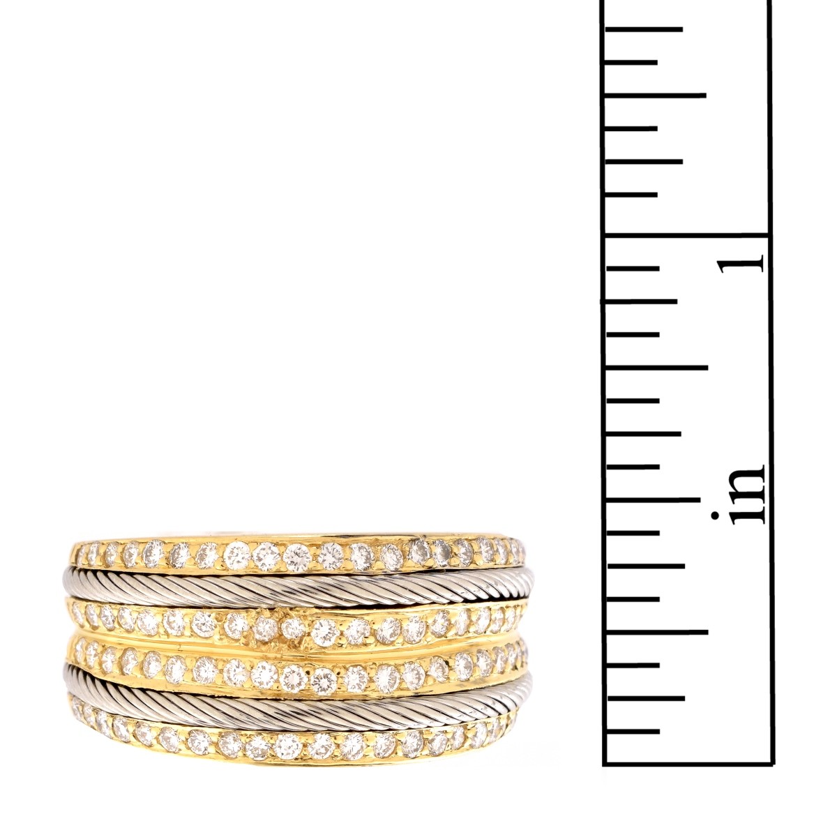 Philippe Charriol Diamond and 18K Men's Ring