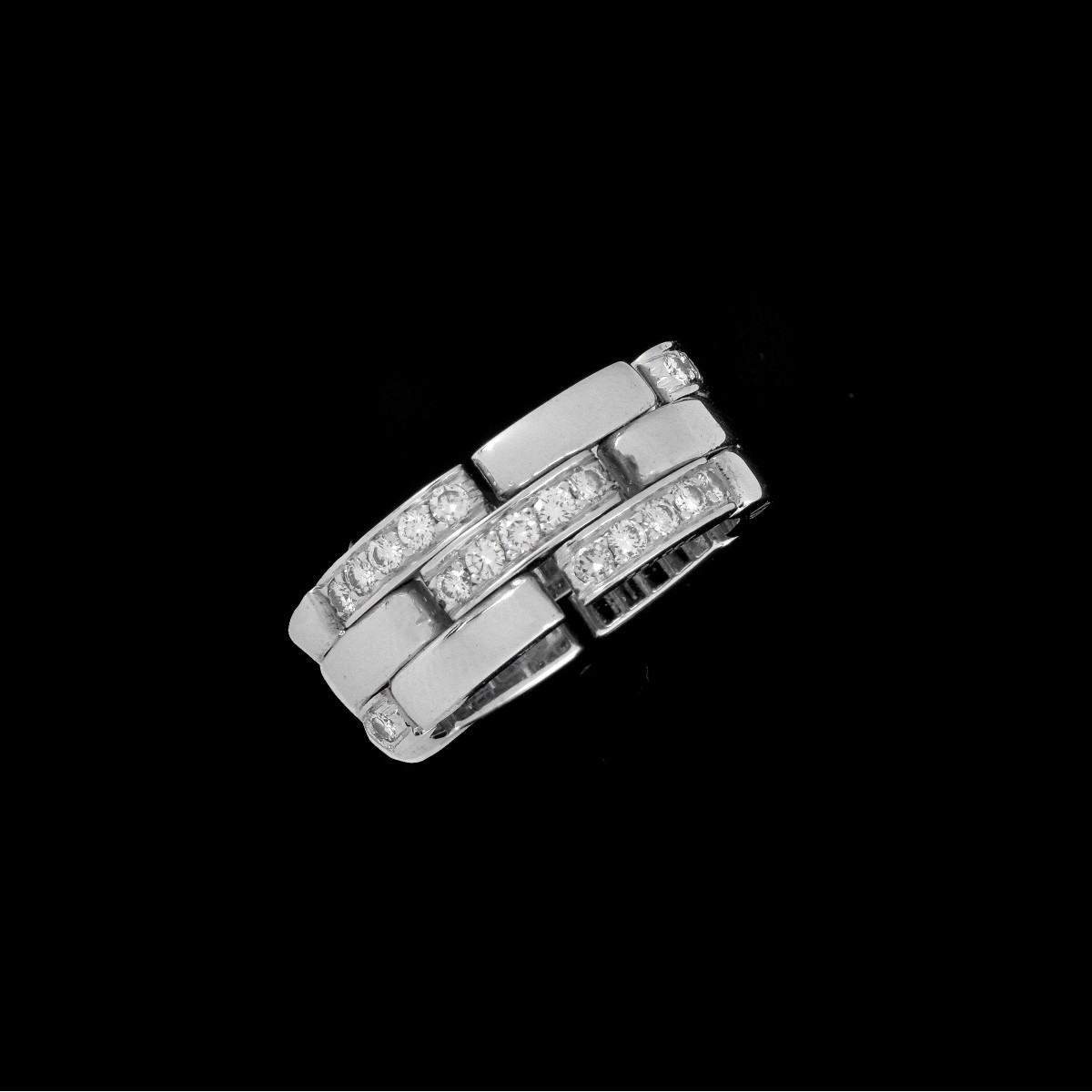 Cartier Diamond and 18K Panthere Ring
