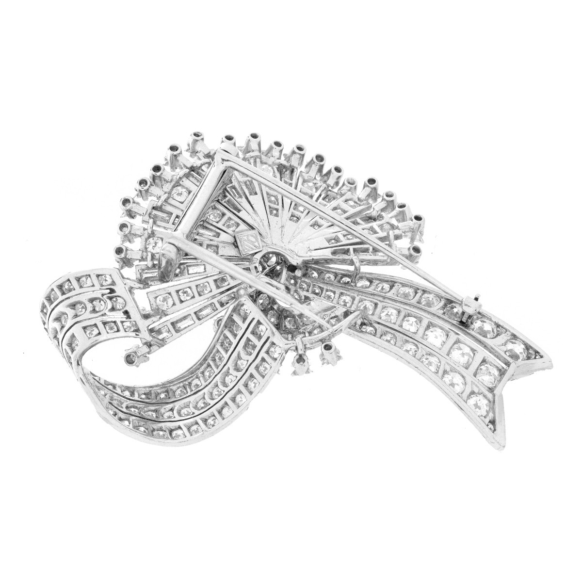 1950s Diamond and Platinum Brooch