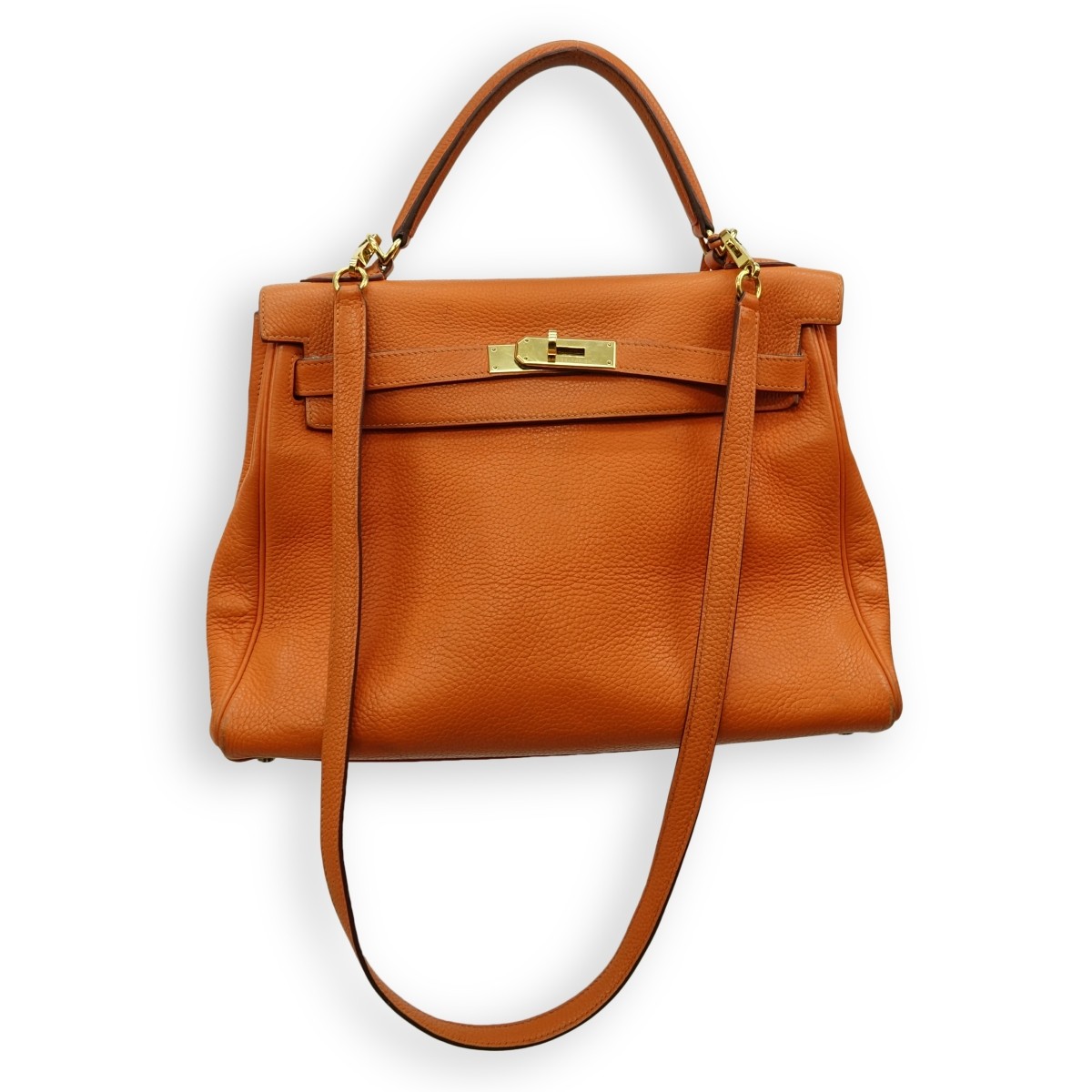 Hermès Kelly 32 Orange Handbag