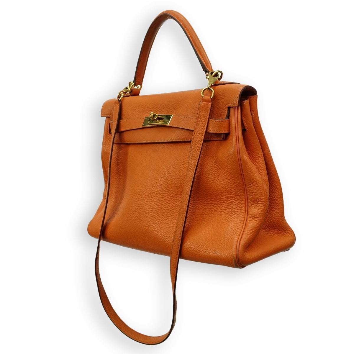 Hermès Kelly 32 Orange Handbag