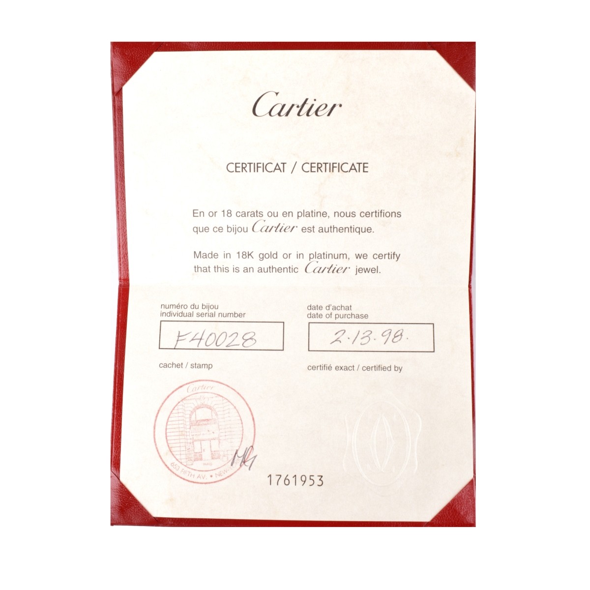 Cartier Diamond and 18K Love Bracelet