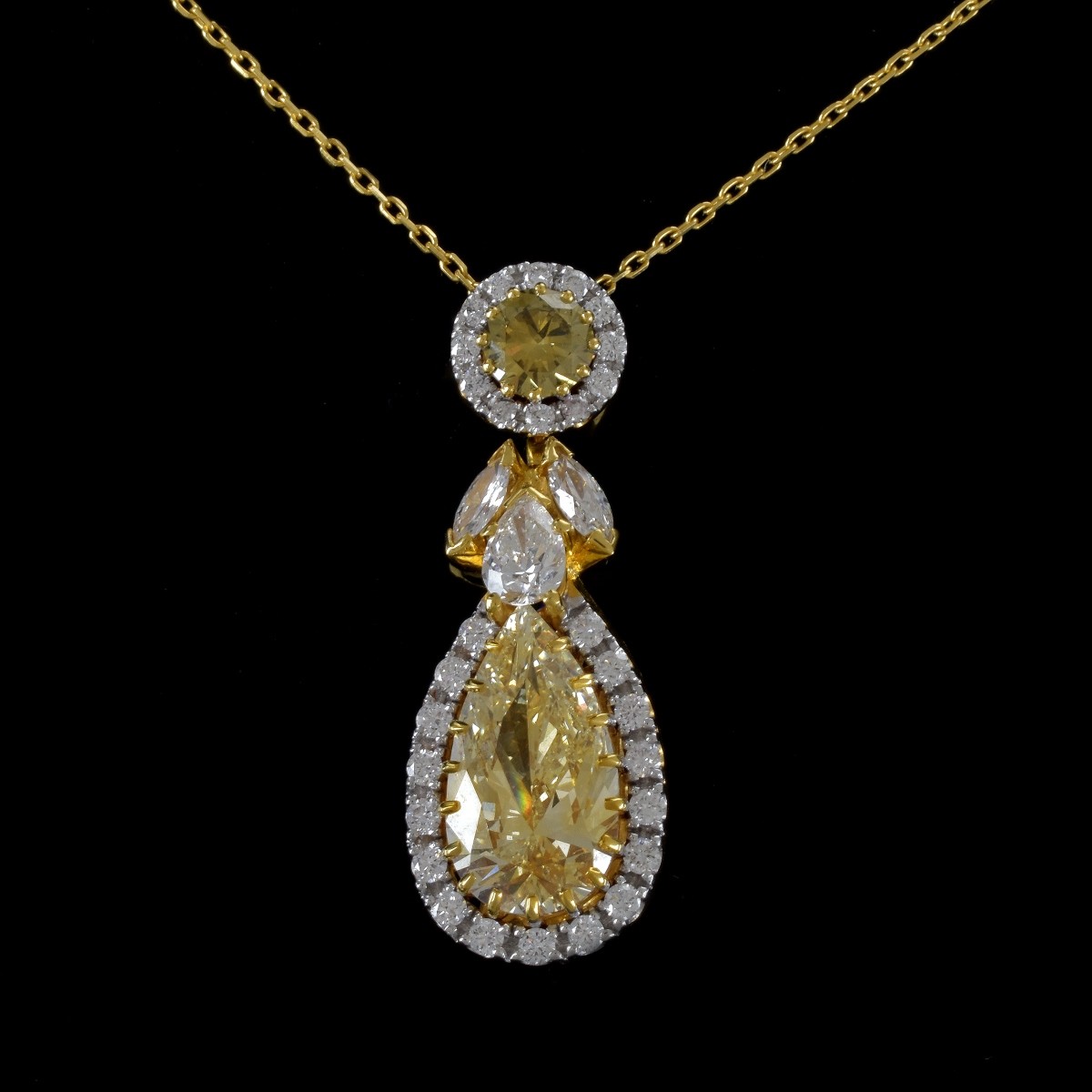 EGL 5.40ct TW Diamond and 18K Necklace