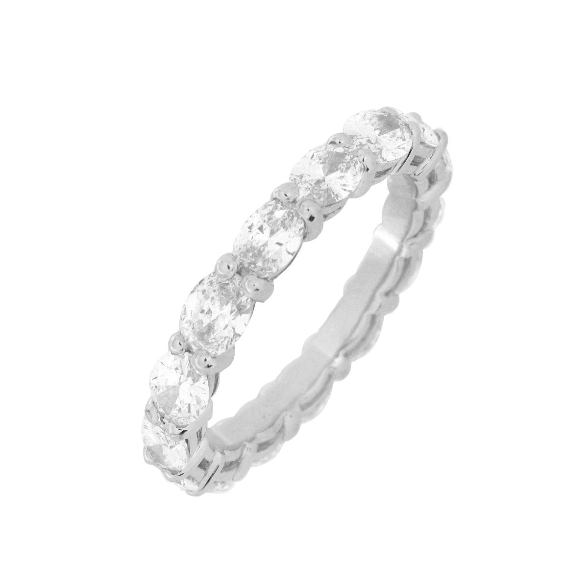 Diamond and Platinum Eternity Band