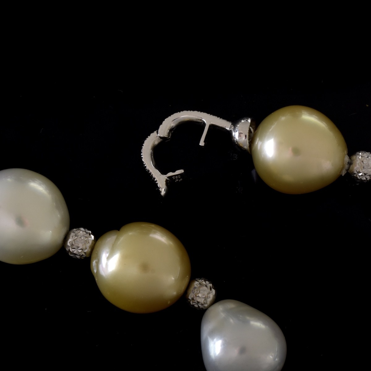 Pearl, Diamond and 18K Necklace