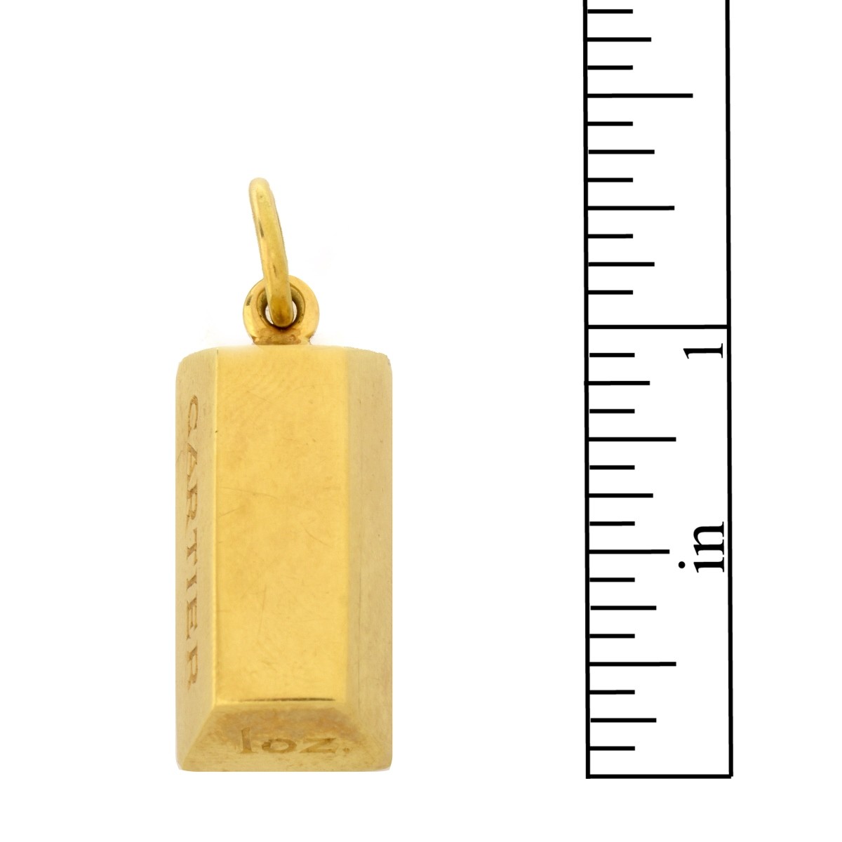 Cartier 18K Ingot Pendant