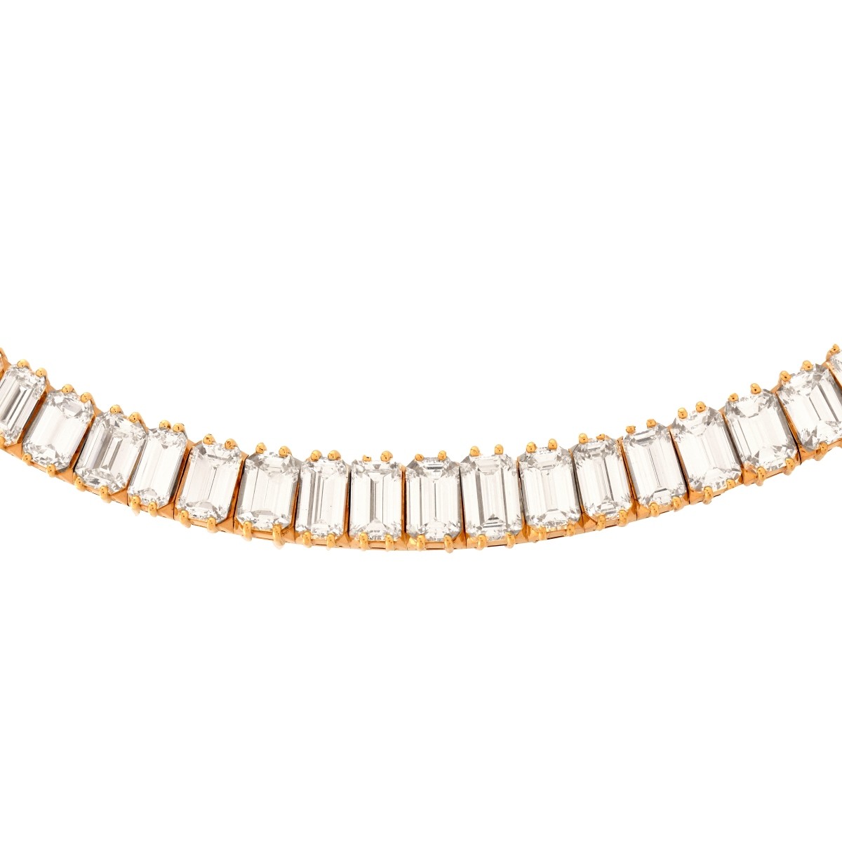 50.0ct TW Diamond and 18K Necklace