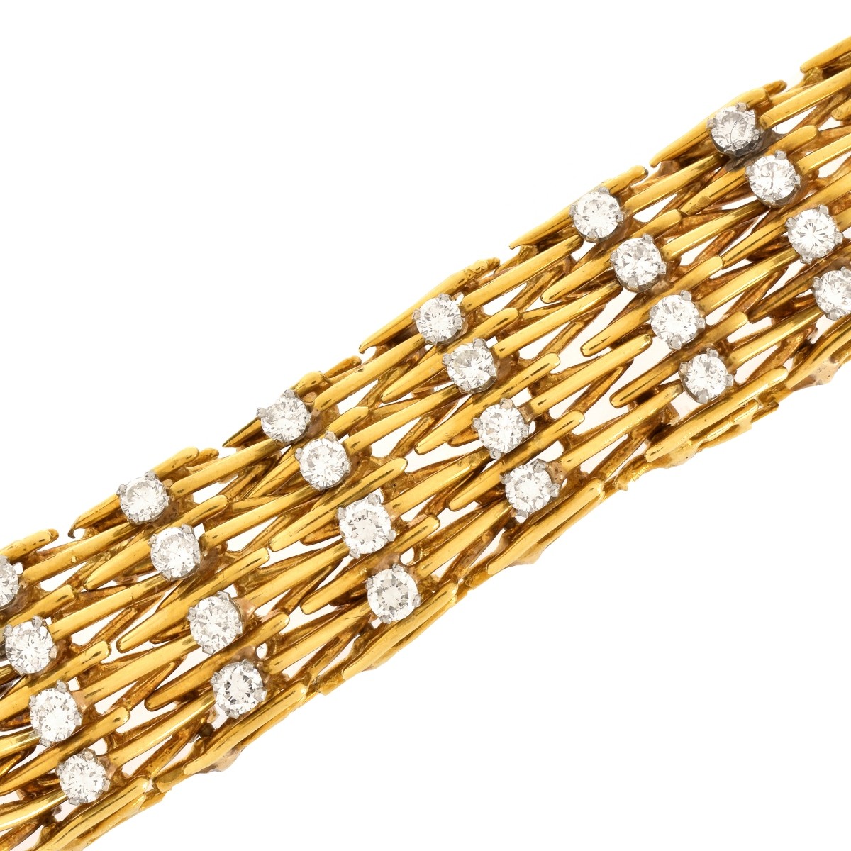 Estate Diamond and 18K Bracelet