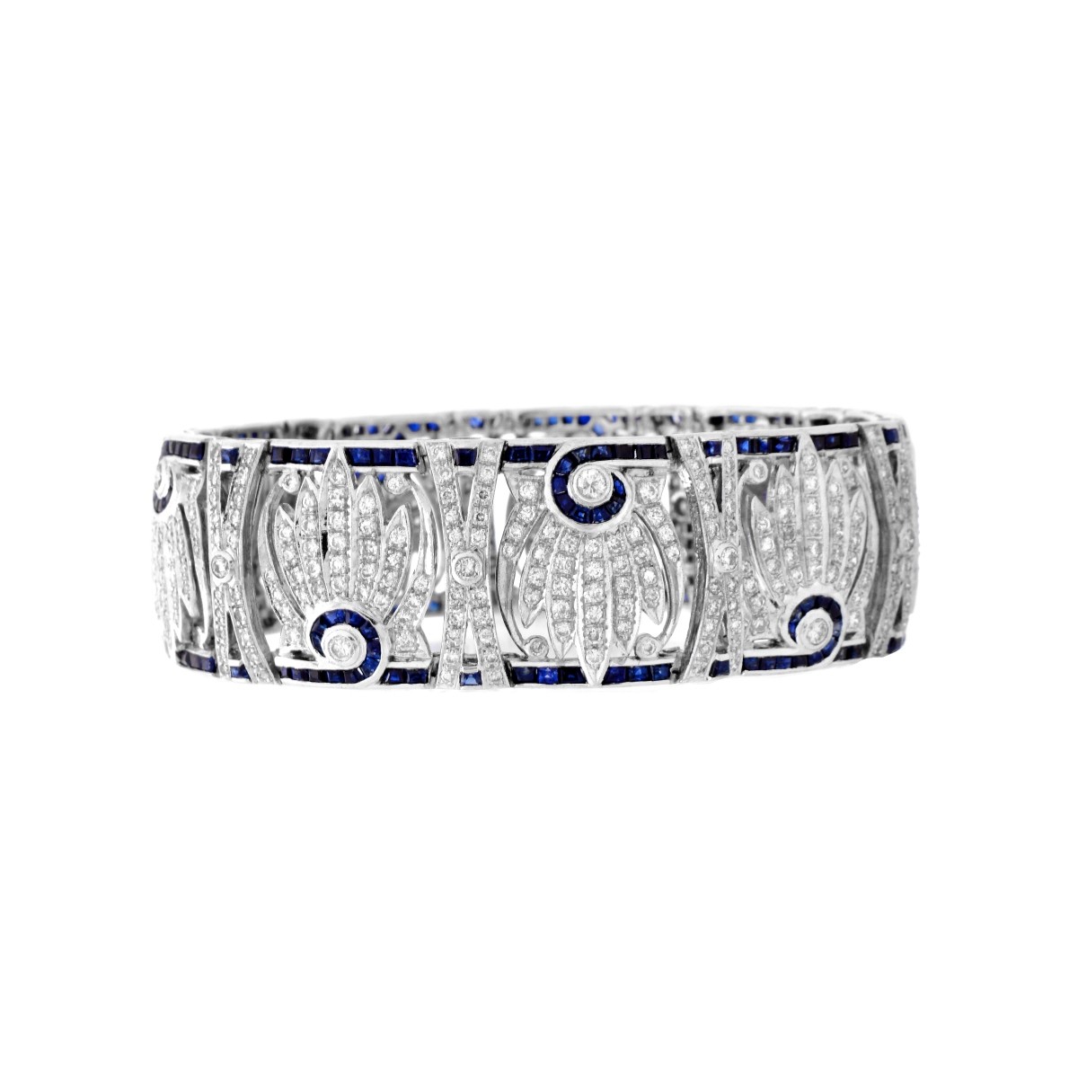 Diamond, Sapphire and 18K Bracelet