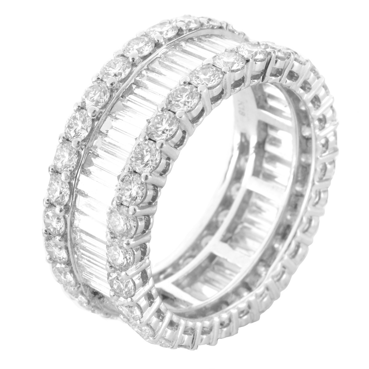 Diamond and 18K Eternity Band