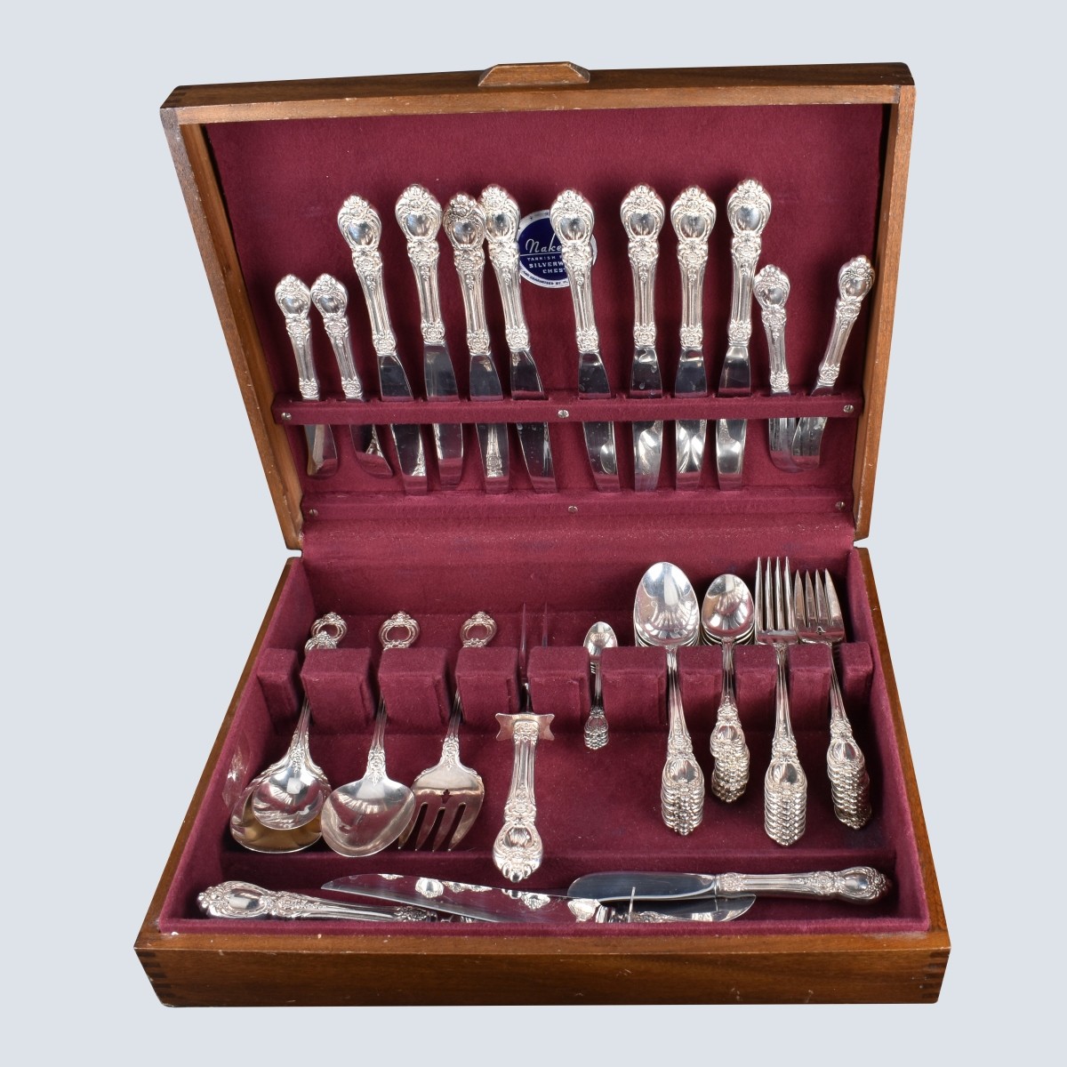 56 pcs Heirloom Sterling Stanton Hall Flatware Set