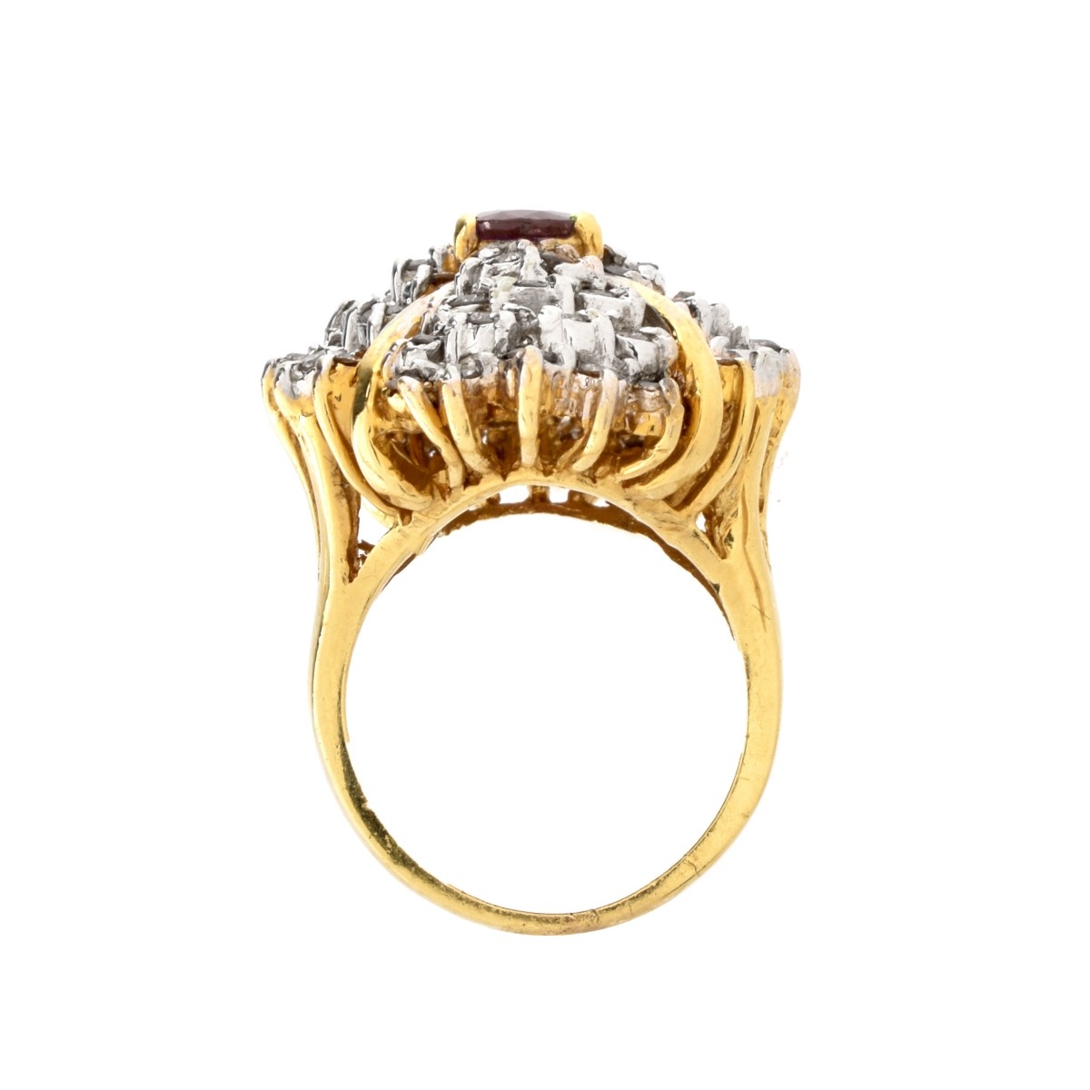 Ruby, Diamond and 14K Ring