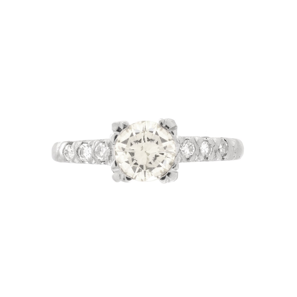 Diamond and Platinum Ring