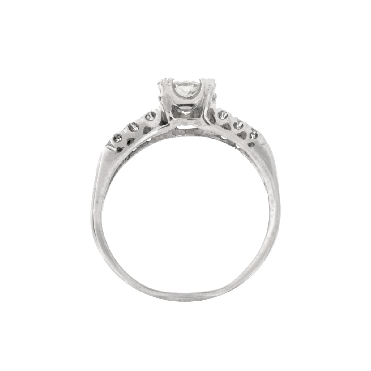 Diamond and Platinum Ring