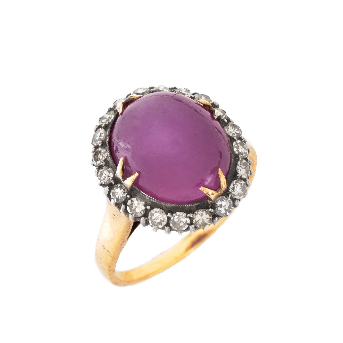 8.32ct Burma Star Ruby and 14K Ring