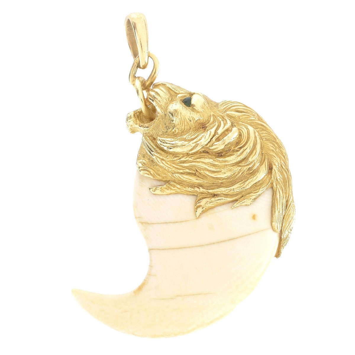 Gay Freres 18K Lion Pendant