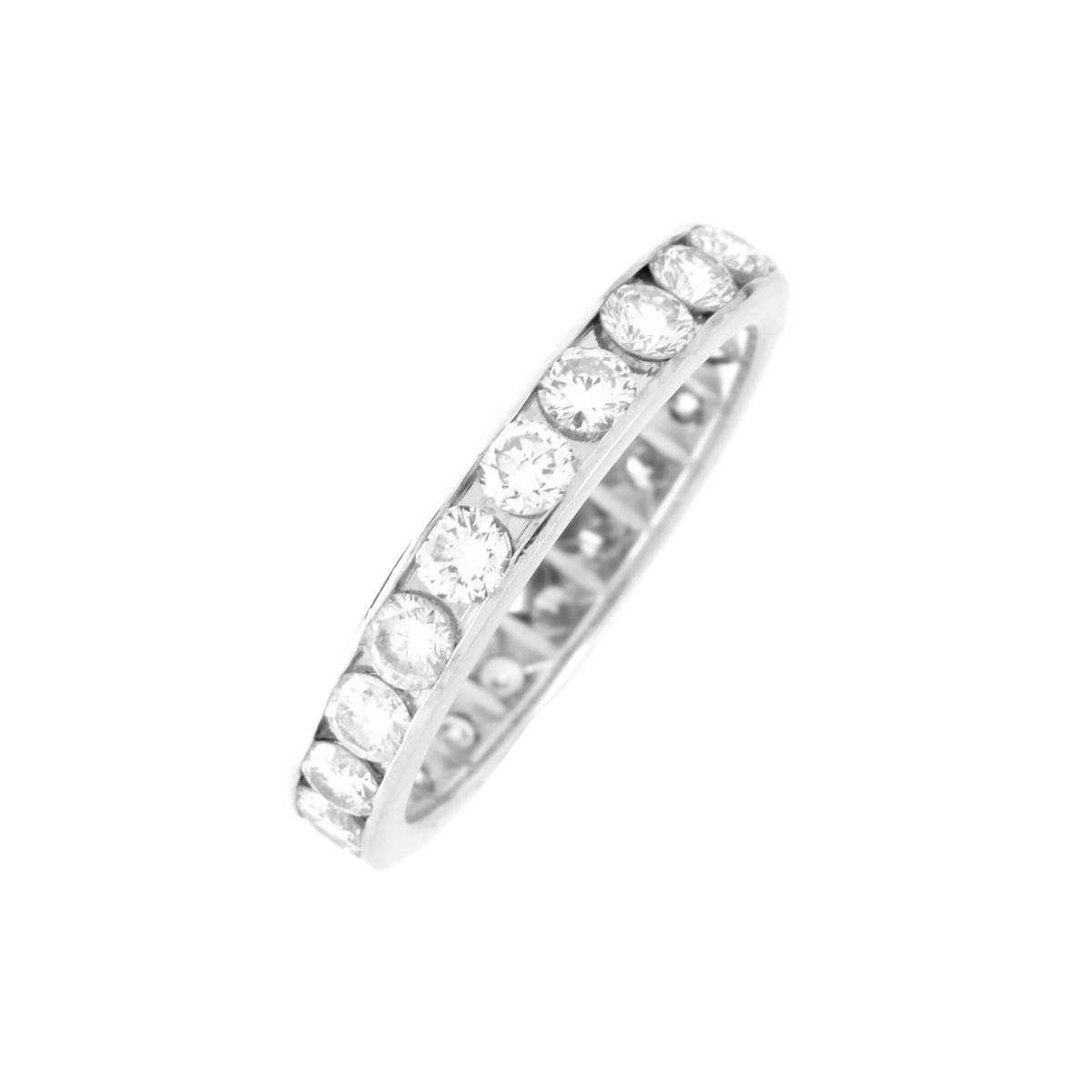 Diamond and 14K Eternity Band