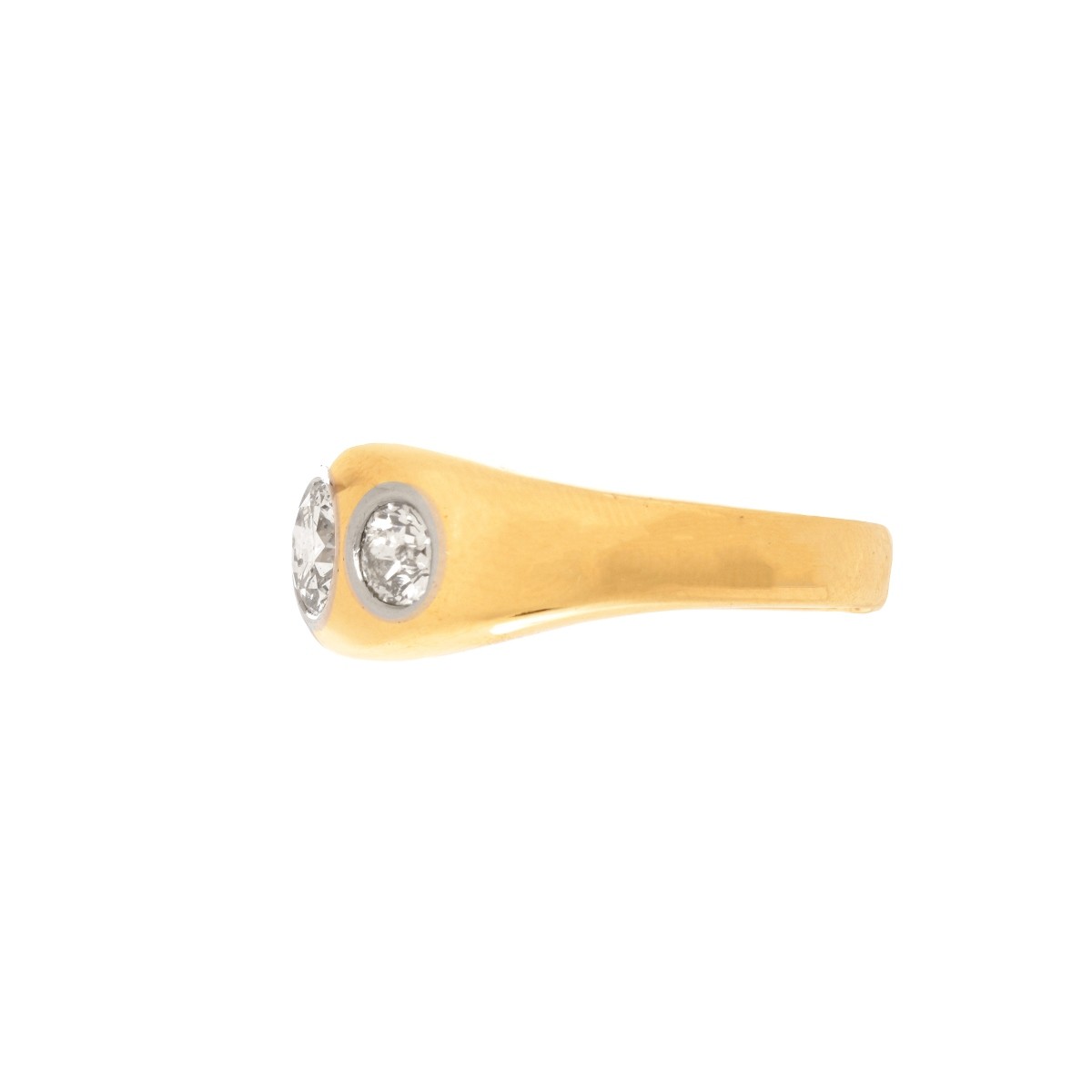 Man's Diamond and 14K Ring