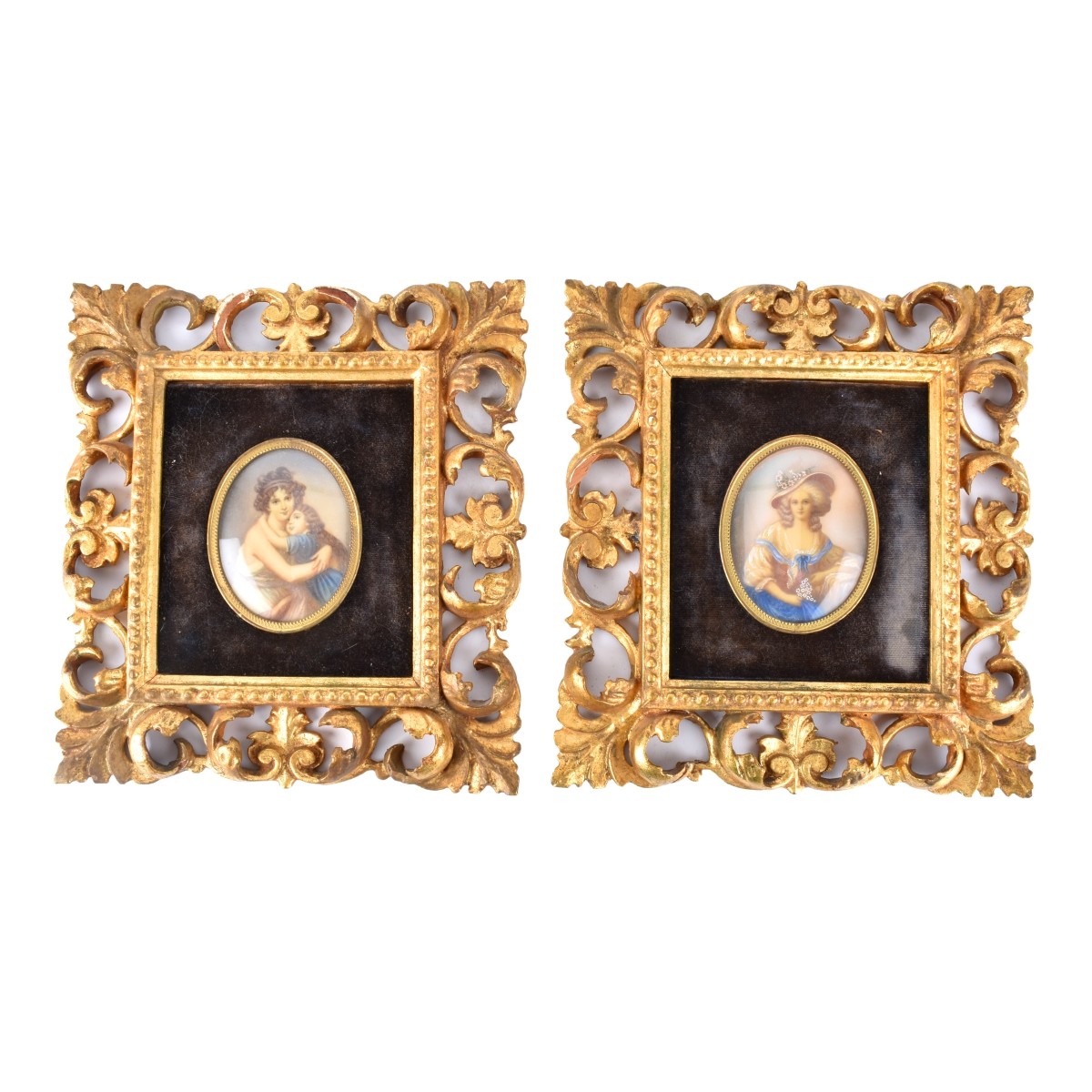 Pair of Miniature Portraits