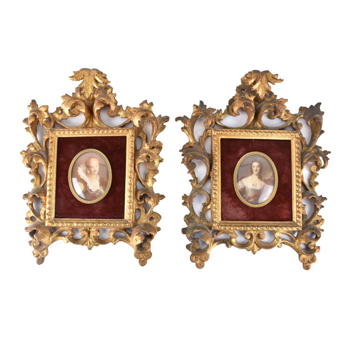 Pair of Miniature Portraits