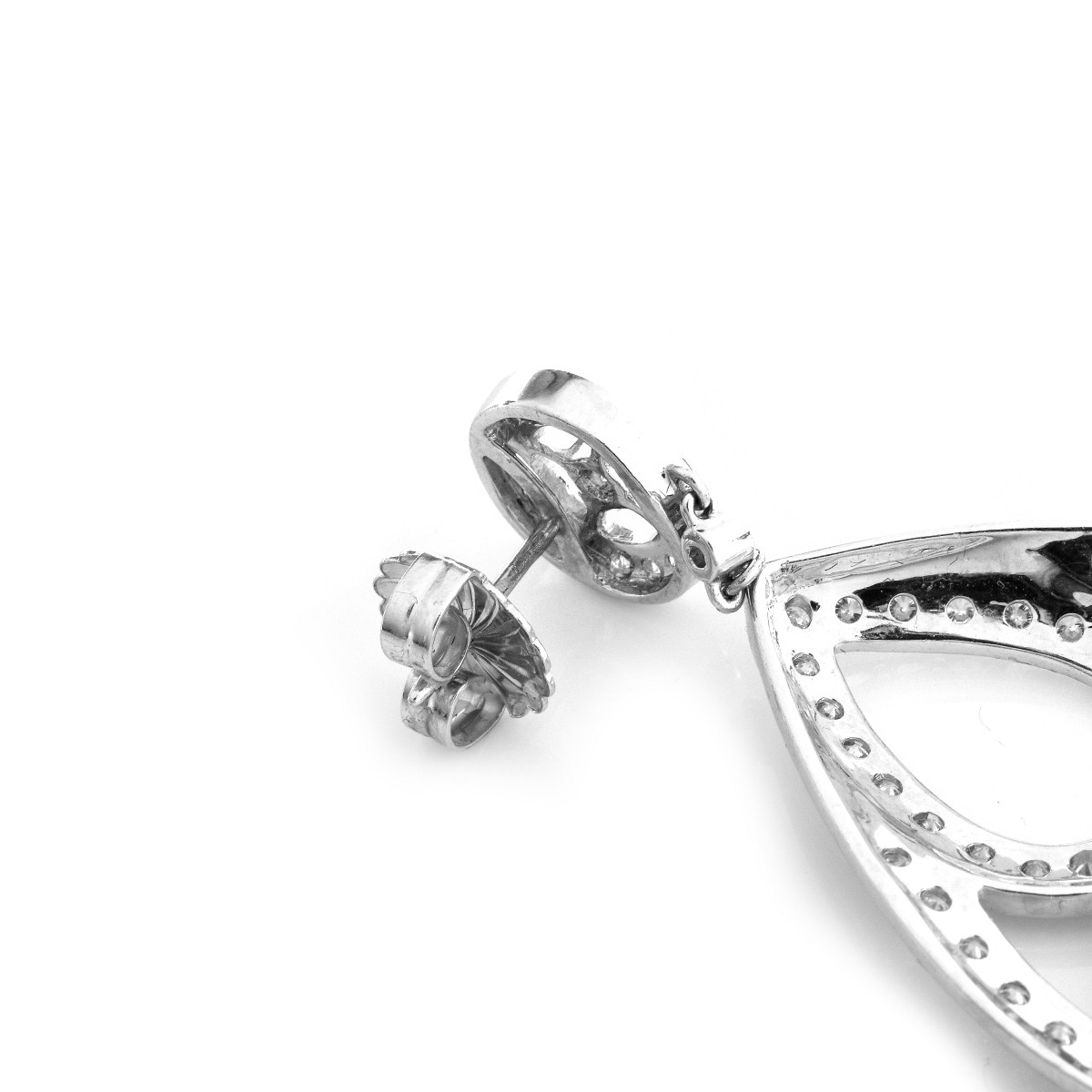 13.50ct TW Diamond and 18K Earrings