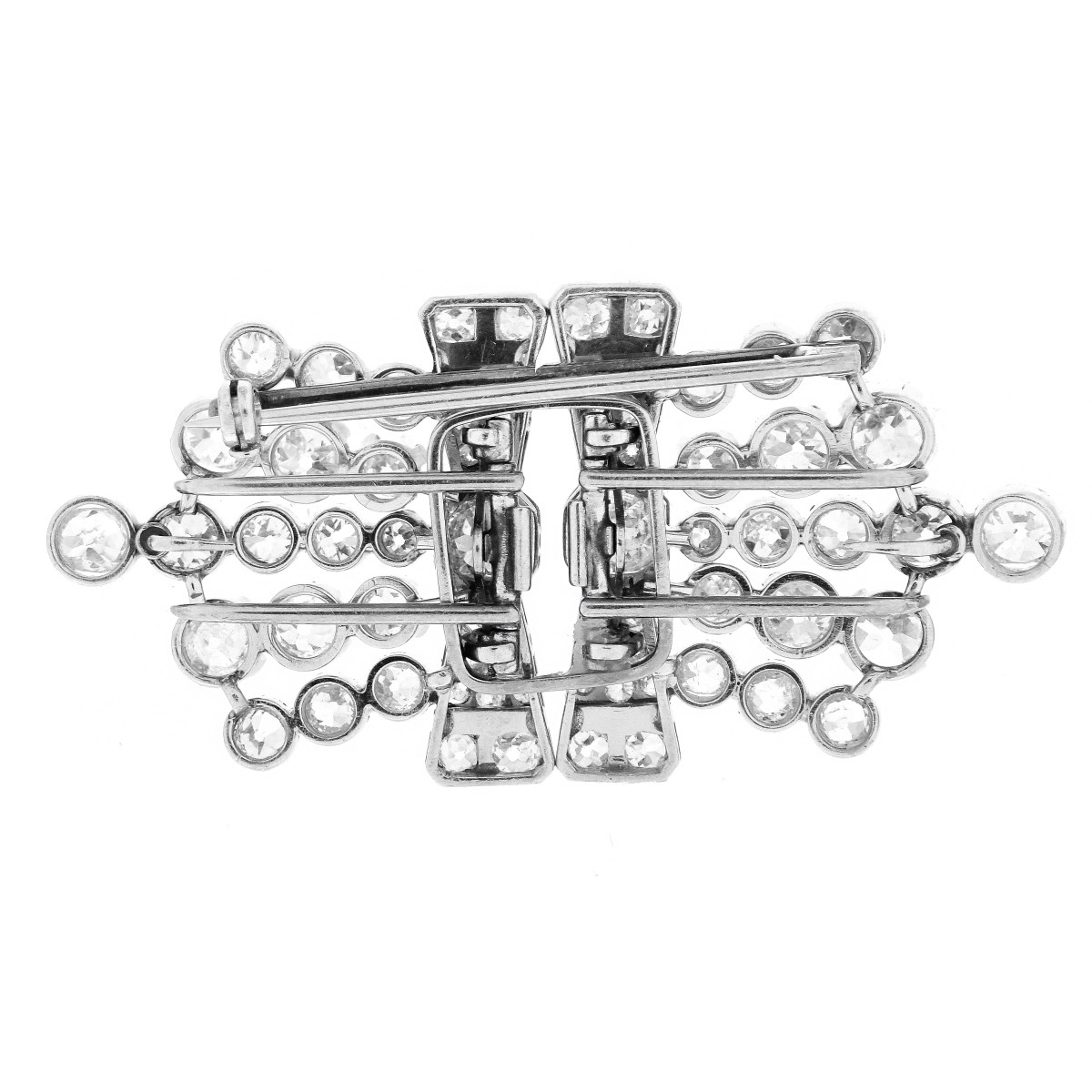 Art Deco Diamond and Platinum Brooch