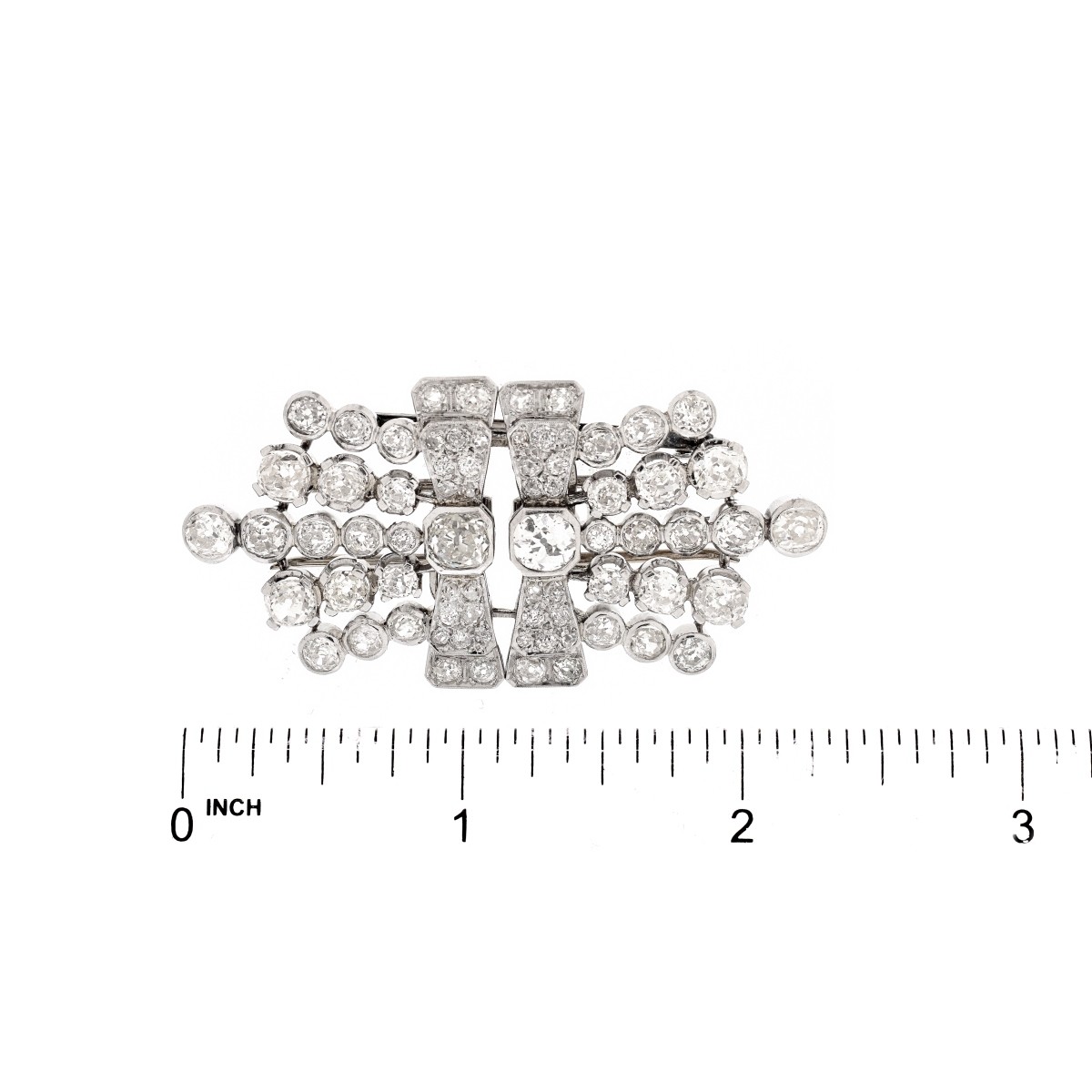 Art Deco Diamond and Platinum Brooch