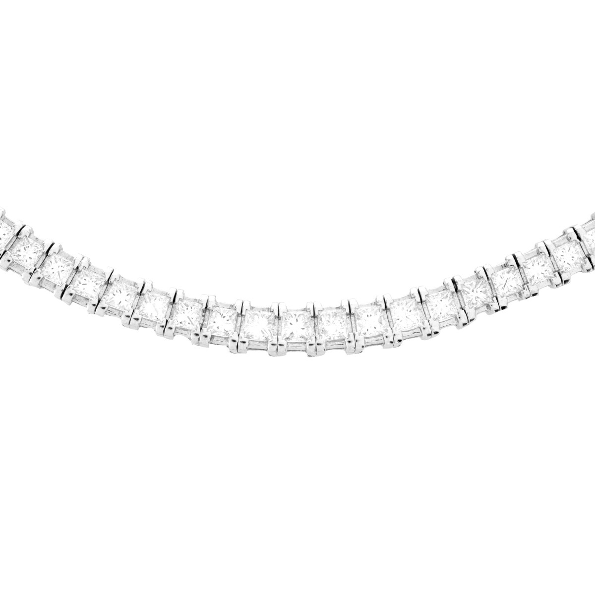 Diamond and Platinum Riviera Necklace