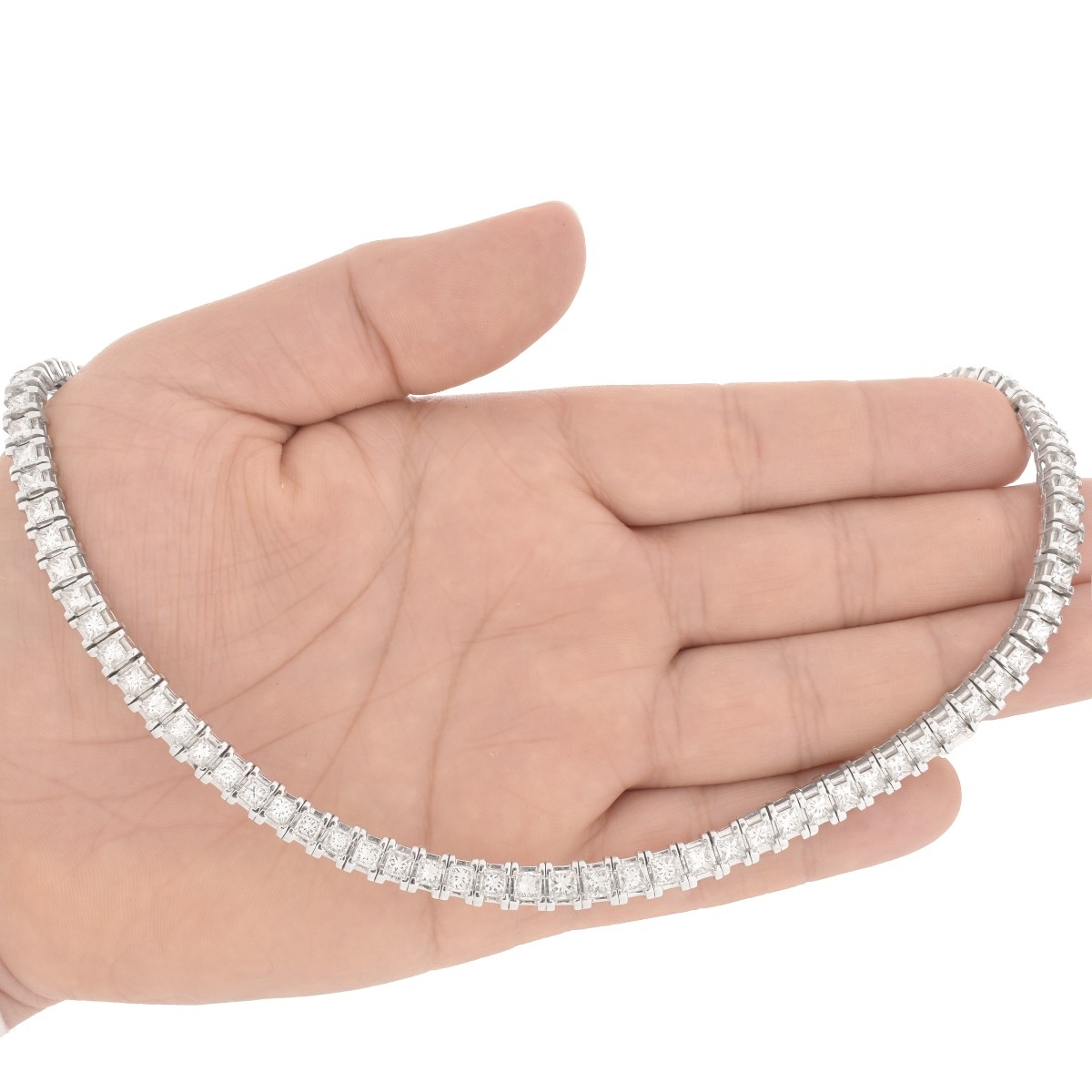 Diamond and Platinum Riviera Necklace