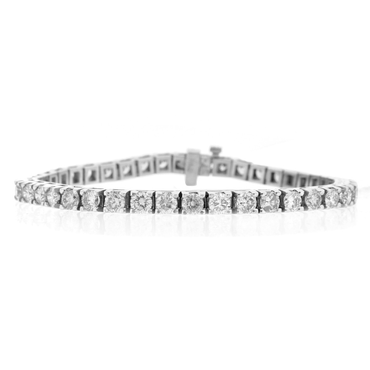 Diamond and 14K Tennis Bracelet